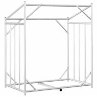 vidaxL Стойка за дърва за огрев с дъждобран, 101x61x110,5 см