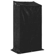 vidaxL Стойка за дърва за огрев с дъждобран, 100x60x200 см