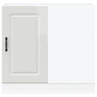 Кухненски шкаф "Kalmar" с висок гланц, бяло, инженерно дърво