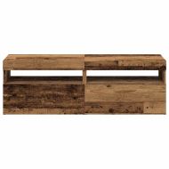 Комплект ТВ шкафове от 2 части с LED светлини