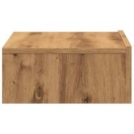 Комплект ТВ шкафове от 2 части с LED светлини Занаятчийски дъб