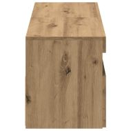 Комплект от 2 части за телевизора с LED осветление Дъб Artisan