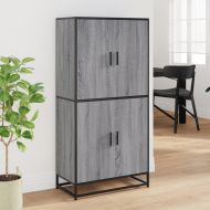 Висока дъска Grey Sonoma 68x35x139 cm Инженерна дървесина