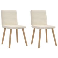 Трапезни столове, 2 бр, лен