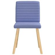 Трапезни столове, 4 бр, дънково сини, текстил