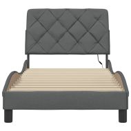 Рамка за легло със светодиод без матрак, 80x200 см, плат