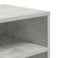 Библиотека, бетонно сива, 66x31x80 см, инженерно дърво