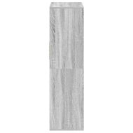 Библиотека, сив сонома, 66x31x112 см, инженерно дърво