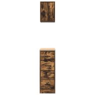 гаражни шкафове, 2 бр, опушен дъб, инженерно дърво