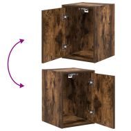 гаражни шкафове, 2 бр, опушен дъб, инженерно дърво