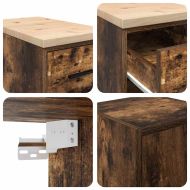 гаражни шкафове, 2 бр, опушен дъб, инженерно дърво