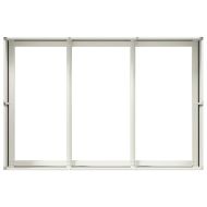 Кашпа, бяла, 120x80x40 см, стомана