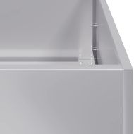 Кашпа, 40x80x80 см, поцинкована стомана