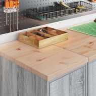 Гаражен шкаф за съхранение, сив сонома, 30x51x85 см, бор масив