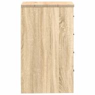 Гаражен шкаф за съхранение, дъб сонома, 40x51x85 см, бор масив