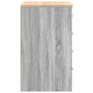 Гаражен шкаф за съхранение, сив сонома, 60x51x85 см, бор масив