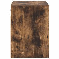 гараж стена шкафове, 2 бр, опушен дъб, инженерно дърво