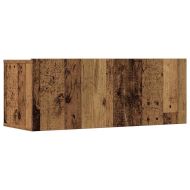 Комплект ТВ шкафове за стенен монтаж 7 части, инженерно дърво