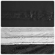 Къмпинг палатка кабина 4 лица Бяла затъмнена тъкан Водоустойчив