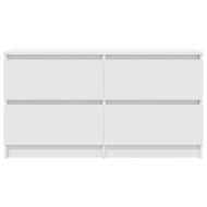 ТВ шкаф бял 100x35x54 cm Изработена дървесина