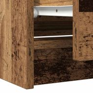 ТВ шкаф Старо дърво 100x35x54 cm Инженерна дървесина