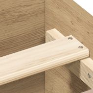 Рамка за легло без матрак дъб артизан 140x190см инженерно дърво