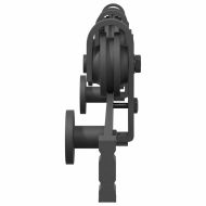 Комплект механизъм за плъзгаща врата, 200 см, стомана, черен