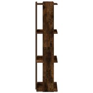 Библиотека 3 рафта опушен дъб 60x30x120 см инженерно дърво