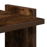 Библиотека 3 рафта опушен дъб 60x30x120 см инженерно дърво