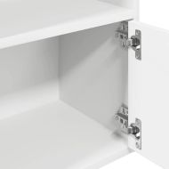 Библиотека, бяла, 31x24x127 см, инженерно дърво