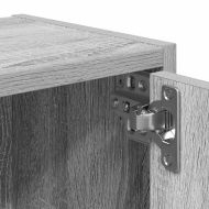 Библиотека, сив сонома, 40x24x102 см, инженерно дърво