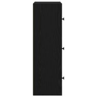 Библиотека, Черен дъб, 40x24x77 см, инженерно дърво