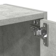 Библиотека, бетонно сива, 40x24x77 см, инженерно дърво