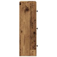 Библиотека, старо дърво, 40x24x77 см, инженерно дърво