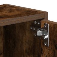 Библиотека, опушен дъб, 40x24x52 см, инженерно дърво