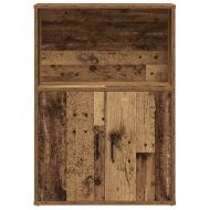 Библиотека, старо дърво, 60x24x85 см, инженерно дърво