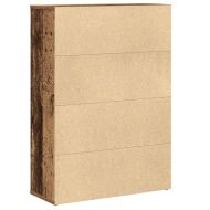 Библиотека, старо дърво, 60x24x85 см, инженерно дърво