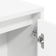 Библиотека, бяла, 89x24x101,5 см, инженерно дърво