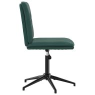 Трапезни столове, 6 бр, тъмнозелени, кадифе