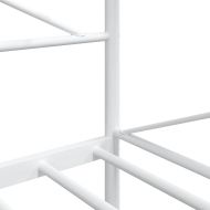 Дневно легло без матрак Бяло 100x200 cm Стомана