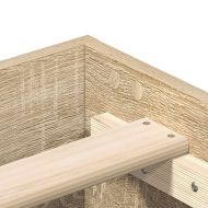 Рамка за легло без матрак сонома дъб 160x200 см инженерно дърво