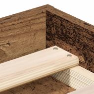 Рамка за легло без матрак старо дърво 120x200см инженерно дърво