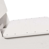 Градински столове 2 бр бели 60x64x70,5 см борово дърво масив