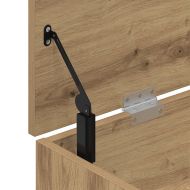 Пейка за обувки, дъб артизан, 102x30,5x45 см, инженерно дърво