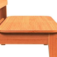 Градински столове 2 бр. восъчен кафяв 60x52,5x72 cm