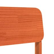 Градински столове 2 бр. восъчен кафяв 60x52,5x72 cm