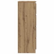 Сайдборд, дъб артизан, 60x35x98,5 см, инженерно дърво