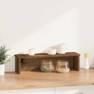 Кухненски стелаж за подреждане на старо дърво 60x15x16 cm