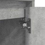 Нощни шкафчета с LED осветление 2 бр., бетонно сиво 38x34x50 cm