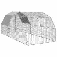 Пилешки подиум с покрив 2,5x6x2,25 м Поцинкована стомана
